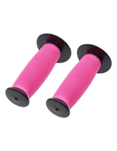 Mushroom Grips 7/8 long 115mm Black/Pink.